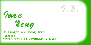 imre meng business card